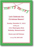 Boatman Geller Holiday Invitations - Banner Merry Merry (18440)