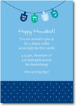 Boatman Geller Holiday Invitations - Dreidel (19444)