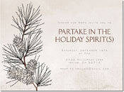 Holiday Invitations by Chatsworth - Pine Branch Invite