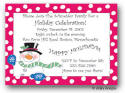 Dinky Designs Holiday Invitations - Polka Dot Snowman