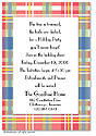 Dinky Designs Holiday Invitations - Classic Plaid (IASH_002C)
