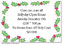 Dinky Designs Holiday Invitations - Holly berry Christmas (IASH_009H)