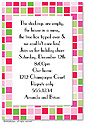 Dinky Designs Holiday Invitations - Pink tile (IASH_143P)