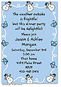Dinky Designs Holiday Invitations - Snowman & mittens (IASH_160S)