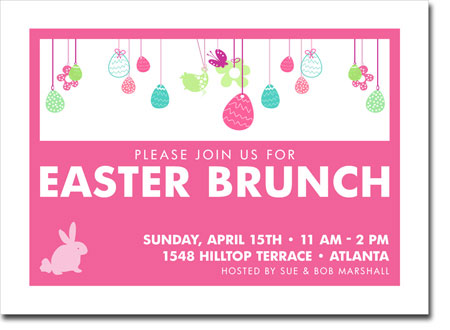 Noteworthy Collections - Digital Holiday Invitations (Easter Egg Fun Pink) (ID-401)