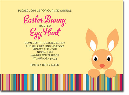 Noteworthy Collections - Digital Holiday Invitations (Hoppy Easter) (ID-402)