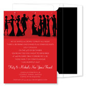 Noteworthy Collections - Digital Holiday Invitations (Silhouette New Years Party Berry) (ID-284)