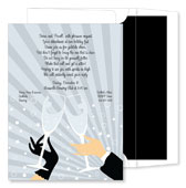 Noteworthy Collections - Digital New Year's Invitations (New Year's Toast Silver) (ID-335)