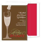 Noteworthy Collections - Digital Holiday Invitations (Bubbly Champagne Chocolate) (ID-341)