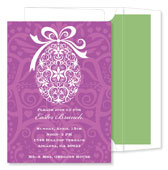 Noteworthy Collections - Digital Holiday Invitations (Filigree Egg Lavender) (ID-406)