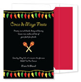 Noteworthy Collections - Digital Cinco de Mayo Invitations (Cinco de Mayo Maracas) (ID-416)