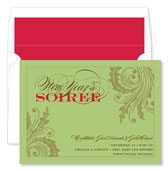 Noteworthy Collections - Digital New Year's Invitations (New Year's Soiree Wasabi) (ID-421)
