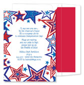 Noteworthy Collections - Digital Patriotic Invitations (Distressed Stars) (ID-61)