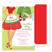 Noteworthy Collections - Holiday Invitations (Christmas Couple Cocktails) (ID-1624)