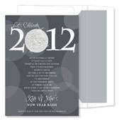 Noteworthy Collections - Holiday Invitations (Disco 2012 Charcoal) (ID-1636)
