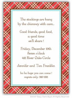 Stacy Claire Boyd - Holiday Invitations (Red Tartan) (22128)