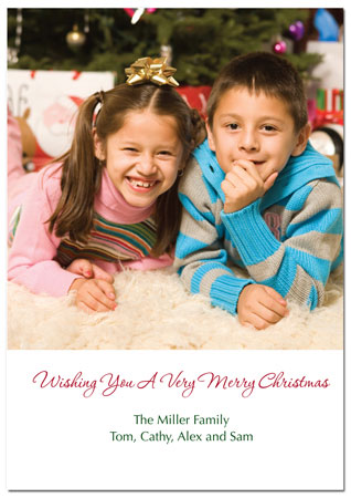 Holiday Photo Magnets (Family Photo) (MH014)