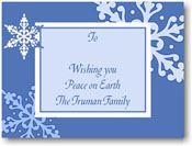 Name Doodles - Holiday Large Rectangle Gift Stickers (Winter Wonderland)