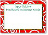 Periwinkle Press - Holiday Gift Enclosure Cards (Red Swirl - #HD708)