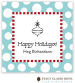 Holiday Gift Stickers by Stacy Claire Boyd (Funky Dot - Aqua)