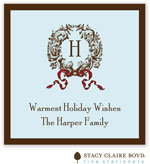Holiday Gift Stickers by Stacy Claire Boyd (Enchanted Wreath - Blue)