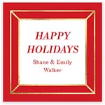 Holiday Gift Stickers by Stacy Claire Boyd (Geometric Frame)