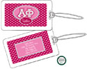 Devora Designs - Laminated Luggage/ID Tags (Alpha Phi - Greek Dots) AF