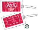 Devora Designs - Laminated Luggage/ID Tags (Alpha Sigma Alpha - Greek Dots) ASA
