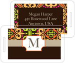 I'm Inkpressed Laminated Luggage/ID Tags - Orange + Lime (Holiday Papers #LT-1203)