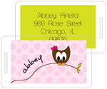 I'm Inkpressed Laminated Luggage/ID Tags - Owl (Holiday Papers #LT-1205)