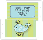 I'm Inkpressed Laminated Luggage/ID Tags - Blue Whale (Holiday Papers #LT-1210)
