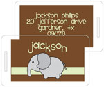I'm Inkpressed Laminated Luggage/ID Tags - Elephant (Holiday Papers #LT-1212)