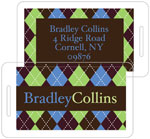 I'm Inkpressed Laminated Luggage/ID Tags - Argyle Men (Holiday Papers #LT-1220)