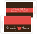 I'm Inkpressed Laminated Luggage/ID Tags - Mariposa (Holiday Papers #LT-1235)