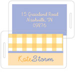 I'm Inkpressed Laminated Luggage/ID Tags - Pretty Plaid (Holiday Papers #LT-1236)