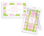 Chatsworth Just Exquisite - Luggage/ID Tags (Pink Slanted Stripes) (LT-107)