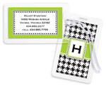 Chatsworth Just Exquisite - Luggage/ID Tags (Black Houndstooth) (LT-112)