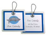 Kelly Hughes Designs - Luggage/ID Tags (Shark Attack) (t384)