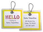 Kelly Hughes Designs - Luggage/ID Tags (Hello My Name Is) (t389)