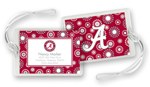 Noteworthy Collections College Luggage/ID Tags - Circle Burst (Alabama) (CLT-ALA01)