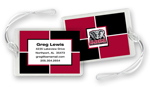 Noteworthy Collections College Luggage/ID Tags - Color Block (Alabama) (CLT-ALA02)