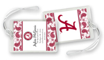 Noteworthy Collections College Luggage/ID Tags - Paisley (Alabama) (CLT-ALA04)