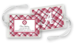 Noteworthy Collections College Luggage/ID Tags - Plaid (Alabama) (CLT-ALA05)