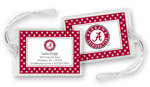 Noteworthy Collections College Luggage/ID Tags - Polka Dot (Alabama) (CLT-ALA06)
