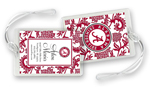 Noteworthy Collections College Luggage/ID Tags - Woodcut (Alabama) (CLT-ALA09)