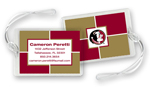 Noteworthy Collections College Luggage/ID Tags - Color Block (Florida State) (CLT-FSU02)