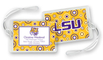 Noteworthy Collections College Luggage/ID Tags - Circle Burst (LSU) (CLT-LSU01)