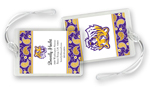 Noteworthy Collections College Luggage/ID Tags - Paisley (LSU) (CLT-LSU04)