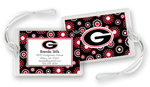 Noteworthy Collections College Luggage/ID Tags - Circle Burst (Georgia) (CLT-UGA01)