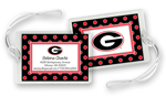 Noteworthy Collections College Luggage/ID Tags - Simple Dot (Georgia) (CLT-UGA08)